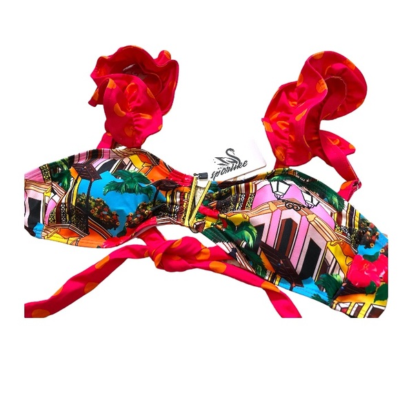 Ruffle Flounce Tie Bikini - Picture 6 of 9